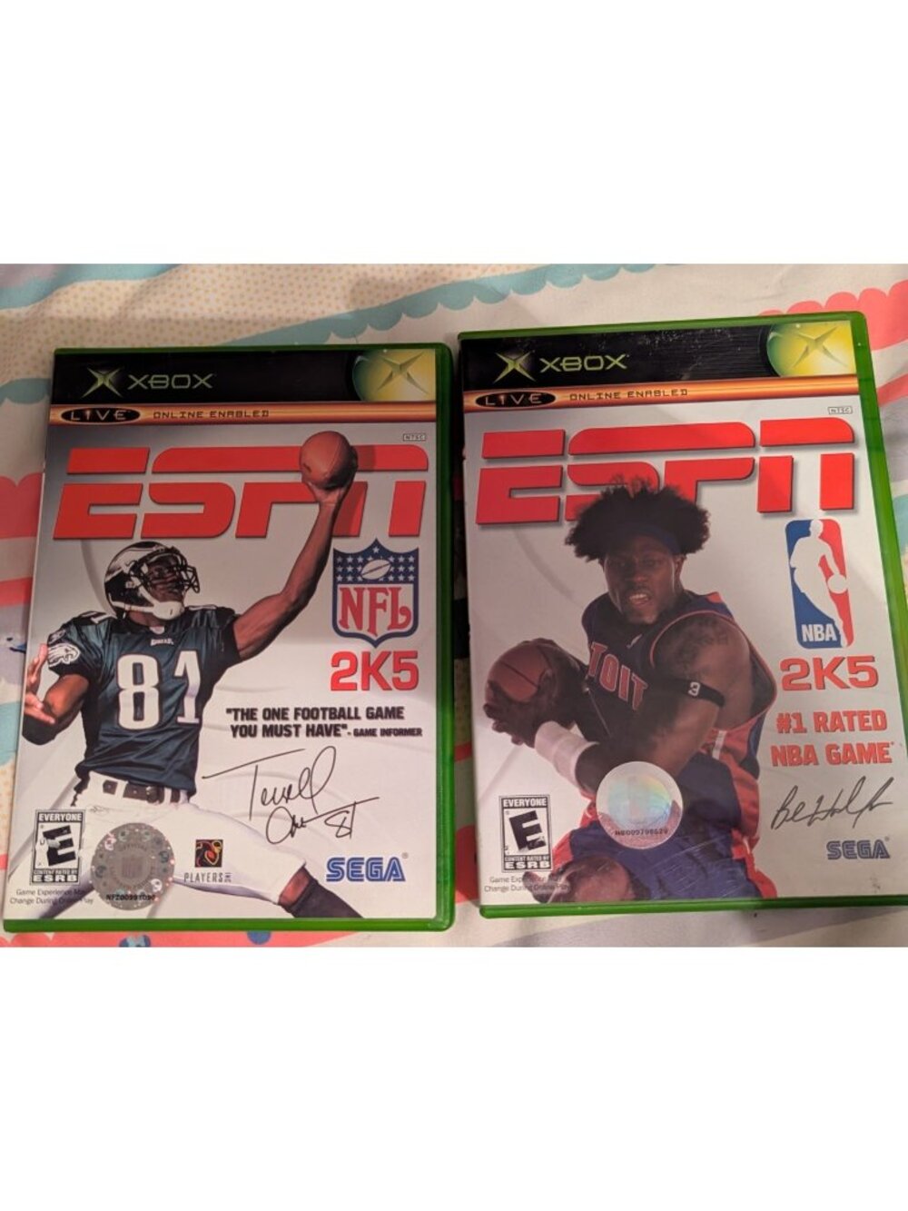 3 XBox ESPN Games- Football, Basketball, Baseball 2005
